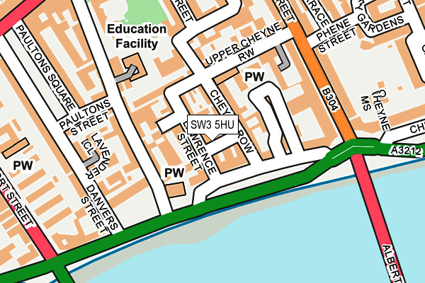 SW3 5HU map - OS OpenMap – Local (Ordnance Survey) SW3 5HU map - OS OpenMap – Local (Ordnance Survey)