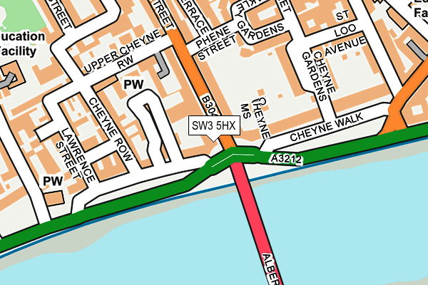 SW3 5HX map - OS OpenMap – Local (Ordnance Survey) SW3 5HX map - OS OpenMap – Local (Ordnance Survey)