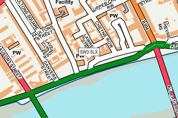 SW3 5LX map - OS OpenMap – Local (Ordnance Survey) SW3 5LX map - OS OpenMap – Local (Ordnance Survey)