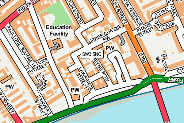 SW3 5NQ map - OS OpenMap – Local (Ordnance Survey)