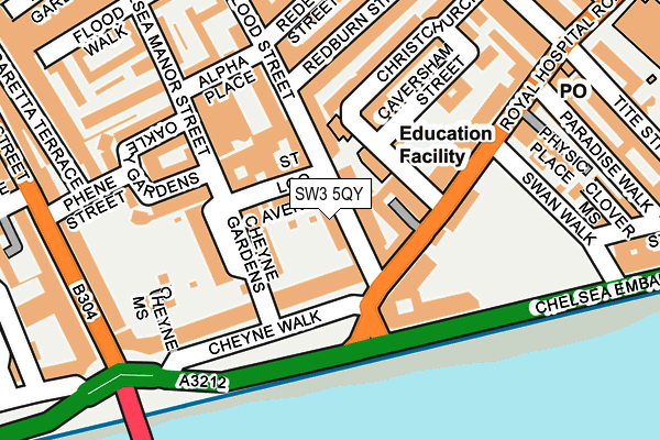 SW3 5QY map - OS OpenMap – Local (Ordnance Survey)