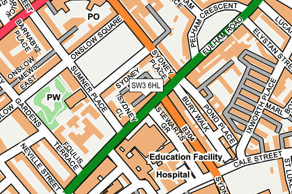 SW3 6HL map - OS OpenMap – Local (Ordnance Survey) SW3 6HL map - OS OpenMap – Local (Ordnance Survey)