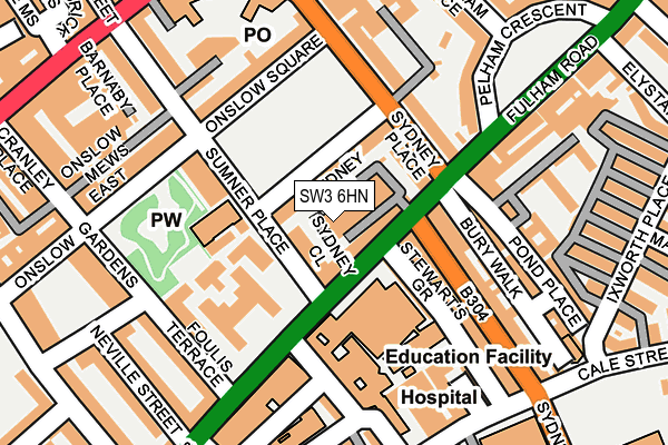 SW3 6HN map - OS OpenMap – Local (Ordnance Survey)