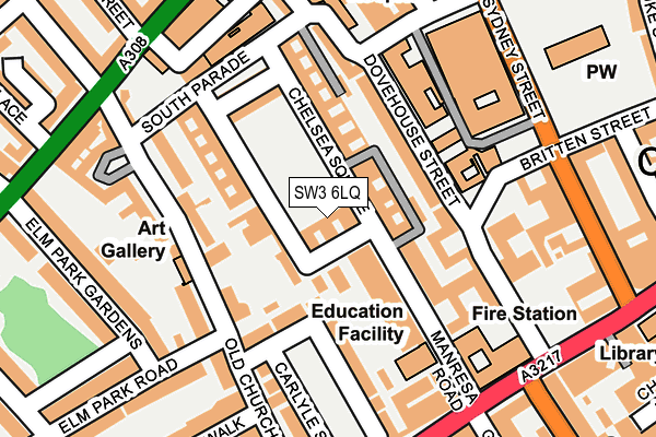 SW3 6LQ map - OS OpenMap – Local (Ordnance Survey) SW3 6LQ map - OS OpenMap – Local (Ordnance Survey)