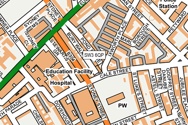 SW3 6QP map - OS OpenMap – Local (Ordnance Survey) SW3 6QP map - OS OpenMap – Local (Ordnance Survey)