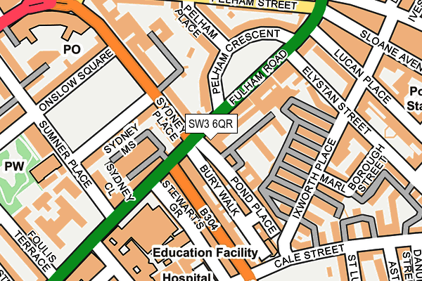 SW3 6QR map - OS OpenMap – Local (Ordnance Survey)