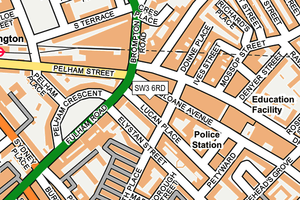 SW3 6RD map - OS OpenMap – Local (Ordnance Survey) SW3 6RD map - OS OpenMap – Local (Ordnance Survey)