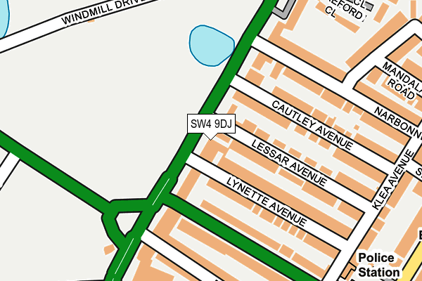 SW4 9DJ map - OS OpenMap – Local (Ordnance Survey) SW4 9DJ map - OS OpenMap – Local (Ordnance Survey)