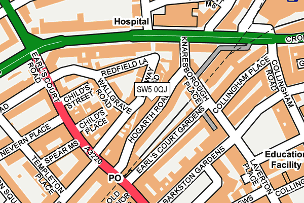 SW5 0QJ map - OS OpenMap – Local (Ordnance Survey) SW5 0QJ map - OS OpenMap – Local (Ordnance Survey)