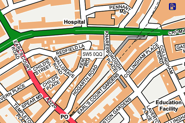 SW5 0QQ map - OS OpenMap – Local (Ordnance Survey) SW5 0QQ map - OS OpenMap – Local (Ordnance Survey)