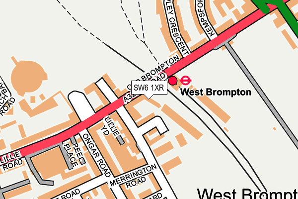 SW6 1XR map - OS OpenMap – Local (Ordnance Survey) SW6 1XR map - OS OpenMap – Local (Ordnance Survey)