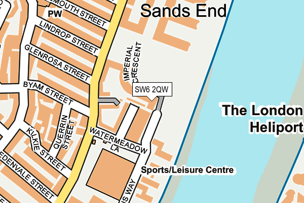 SW6 2QW map - OS OpenMap – Local (Ordnance Survey)