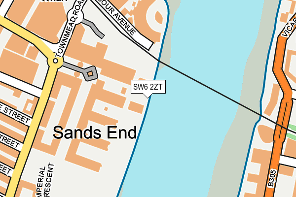 SW6 2ZT map - OS OpenMap – Local (Ordnance Survey) SW6 2ZT map - OS OpenMap – Local (Ordnance Survey)