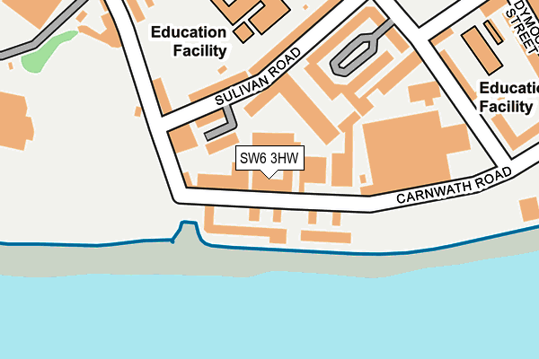 SW6 3HW map - OS OpenMap – Local (Ordnance Survey) SW6 3HW map - OS OpenMap – Local (Ordnance Survey)
