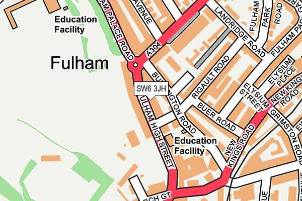 SW6 3JH map - OS OpenMap – Local (Ordnance Survey)