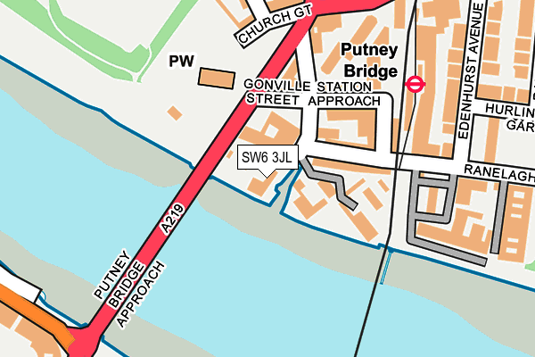 SW6 3JL map - OS OpenMap – Local (Ordnance Survey) SW6 3JL map - OS OpenMap – Local (Ordnance Survey)