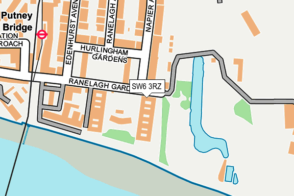 SW6 3RZ map - OS OpenMap – Local (Ordnance Survey) SW6 3RZ map - OS OpenMap – Local (Ordnance Survey)