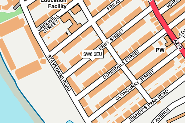 SW6 6EU map - OS OpenMap – Local (Ordnance Survey) SW6 6EU map - OS OpenMap – Local (Ordnance Survey)