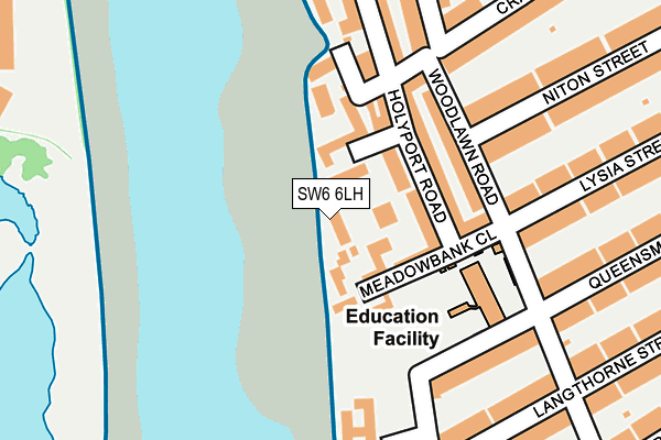 SW6 6LH map - OS OpenMap – Local (Ordnance Survey)