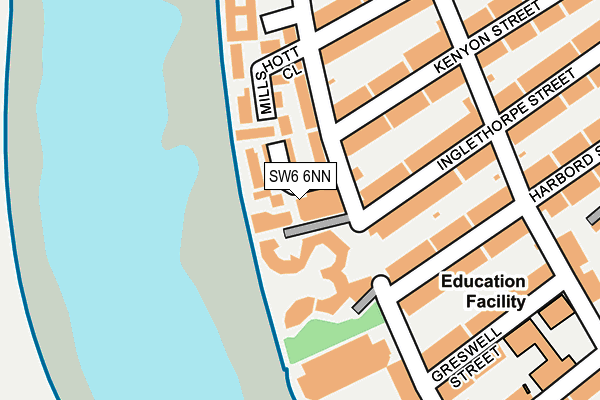 SW6 6NN map - OS OpenMap – Local (Ordnance Survey) SW6 6NN map - OS OpenMap – Local (Ordnance Survey)