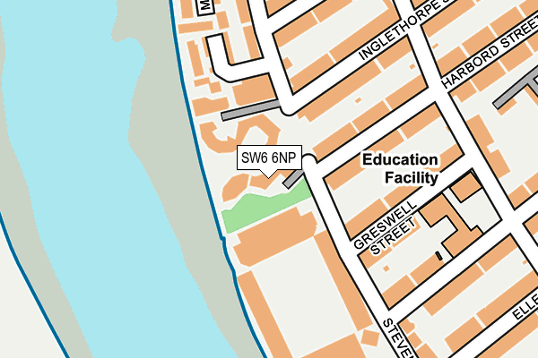 SW6 6NP map - OS OpenMap – Local (Ordnance Survey)
