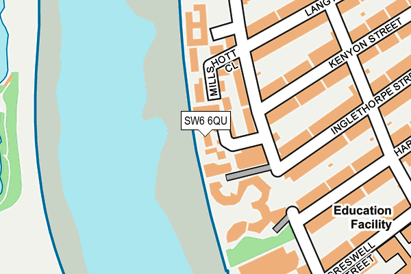 SW6 6QU map - OS OpenMap – Local (Ordnance Survey) SW6 6QU map - OS OpenMap – Local (Ordnance Survey)