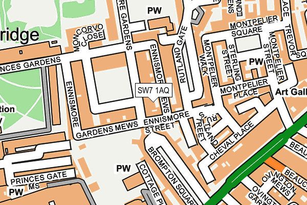 SW7 1AQ map - OS OpenMap – Local (Ordnance Survey) SW7 1AQ map - OS OpenMap – Local (Ordnance Survey)