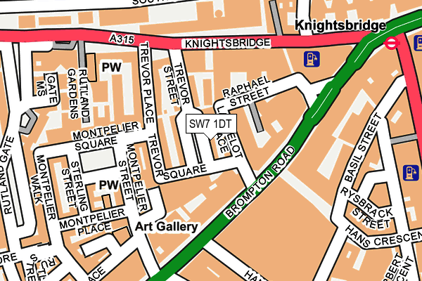 SW7 1DT map - OS OpenMap – Local (Ordnance Survey) SW7 1DT map - OS OpenMap – Local (Ordnance Survey)