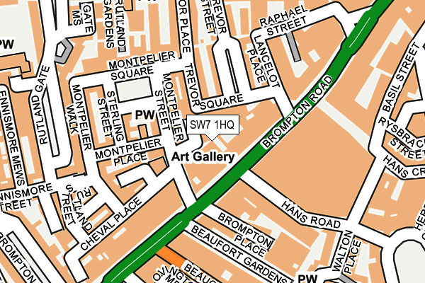 SW7 1HQ map - OS OpenMap – Local (Ordnance Survey) SW7 1HQ map - OS OpenMap – Local (Ordnance Survey)