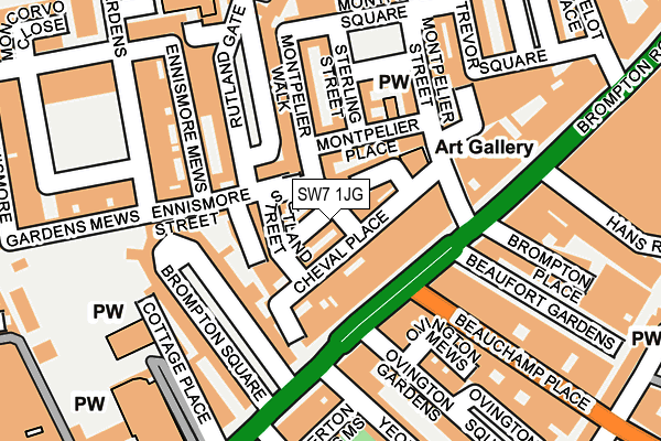 SW7 1JG map - OS OpenMap – Local (Ordnance Survey) SW7 1JG map - OS OpenMap – Local (Ordnance Survey)