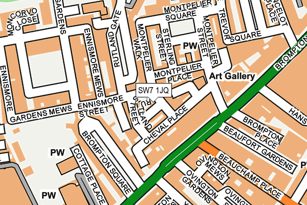 SW7 1JQ map - OS OpenMap – Local (Ordnance Survey) SW7 1JQ map - OS OpenMap – Local (Ordnance Survey)