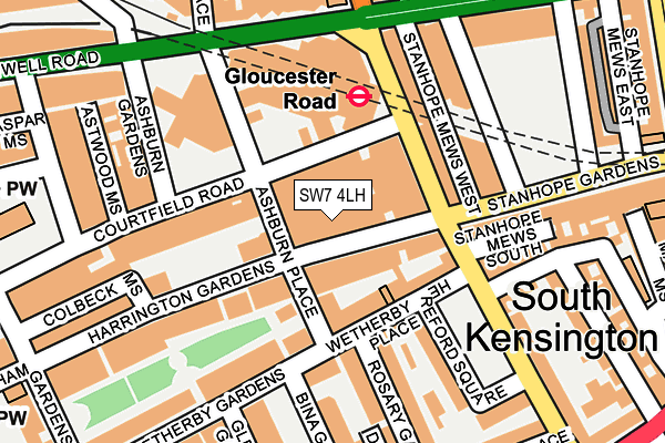 SW7 4LH map - OS OpenMap – Local (Ordnance Survey) SW7 4LH map - OS OpenMap – Local (Ordnance Survey)