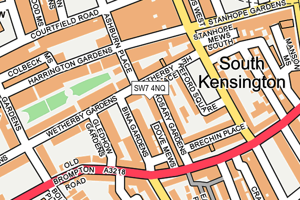 SW7 4NQ map - OS OpenMap – Local (Ordnance Survey) SW7 4NQ map - OS OpenMap – Local (Ordnance Survey)