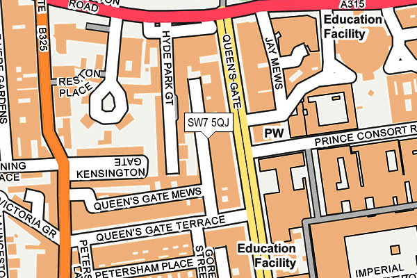 SW7 5QJ map - OS OpenMap – Local (Ordnance Survey) SW7 5QJ map - OS OpenMap – Local (Ordnance Survey)