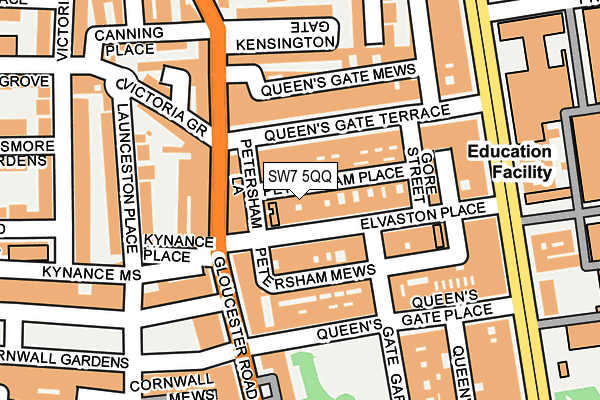 SW7 5QQ map - OS OpenMap – Local (Ordnance Survey) SW7 5QQ map - OS OpenMap – Local (Ordnance Survey)