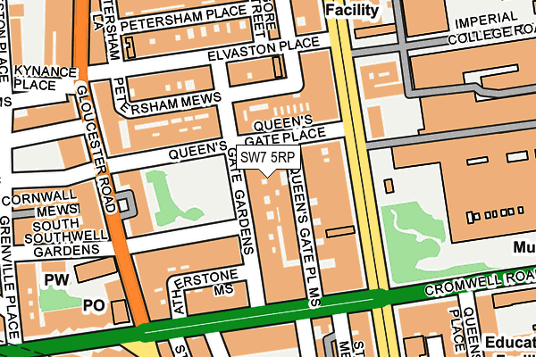 SW7 5RP map - OS OpenMap – Local (Ordnance Survey) SW7 5RP map - OS OpenMap – Local (Ordnance Survey)