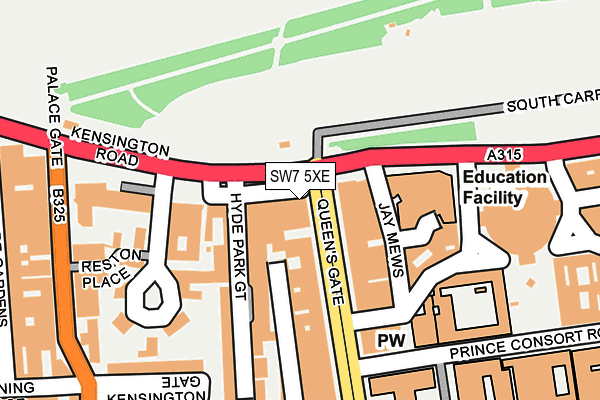 SW7 5XE map - OS OpenMap – Local (Ordnance Survey) SW7 5XE map - OS OpenMap – Local (Ordnance Survey)