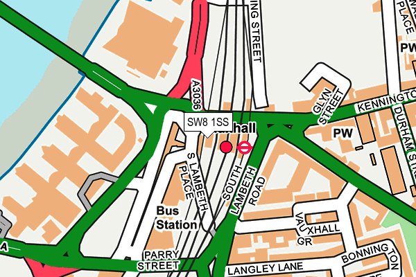 SW8 1SS map - OS OpenMap – Local (Ordnance Survey) SW8 1SS map - OS OpenMap – Local (Ordnance Survey)