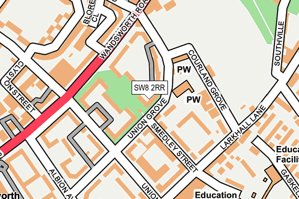 SW8 2RR map - OS OpenMap – Local (Ordnance Survey) SW8 2RR map - OS OpenMap – Local (Ordnance Survey)