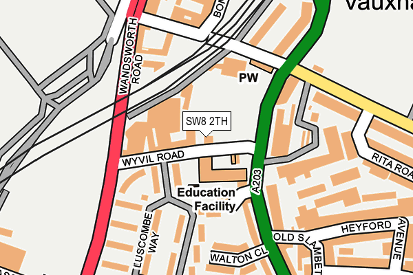 SW8 2TH map - OS OpenMap – Local (Ordnance Survey) SW8 2TH map - OS OpenMap – Local (Ordnance Survey)