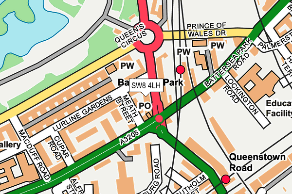 SW8 4LH map - OS OpenMap – Local (Ordnance Survey) SW8 4LH map - OS OpenMap – Local (Ordnance Survey)