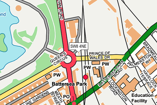 SW8 4NE map - OS OpenMap – Local (Ordnance Survey) SW8 4NE map - OS OpenMap – Local (Ordnance Survey)