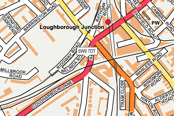 SW9 7DT map - OS OpenMap – Local (Ordnance Survey) SW9 7DT map - OS OpenMap – Local (Ordnance Survey)