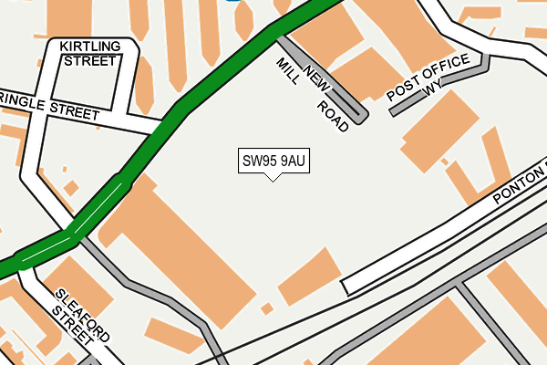 SW95 9AU map - OS OpenMap – Local (Ordnance Survey)