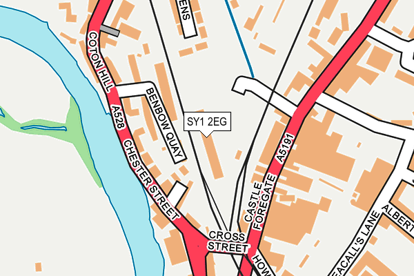 SY1 2EG map - OS OpenMap – Local (Ordnance Survey) SY1 2EG map - OS OpenMap – Local (Ordnance Survey)