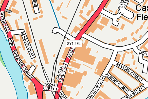 SY1 2EL map - OS OpenMap – Local (Ordnance Survey)