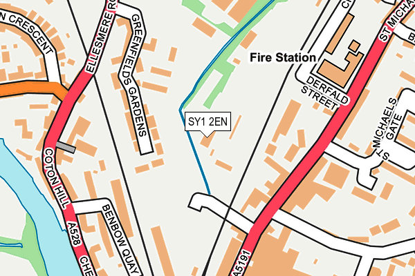 SY1 2EN map - OS OpenMap – Local (Ordnance Survey) SY1 2EN map - OS OpenMap – Local (Ordnance Survey)