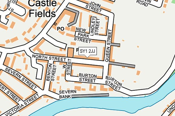 SY1 2JJ map - OS OpenMap – Local (Ordnance Survey) SY1 2JJ map - OS OpenMap – Local (Ordnance Survey)