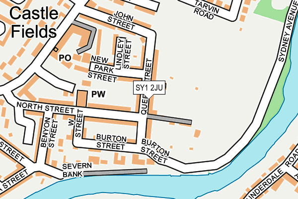 SY1 2JU map - OS OpenMap – Local (Ordnance Survey) SY1 2JU map - OS OpenMap – Local (Ordnance Survey)