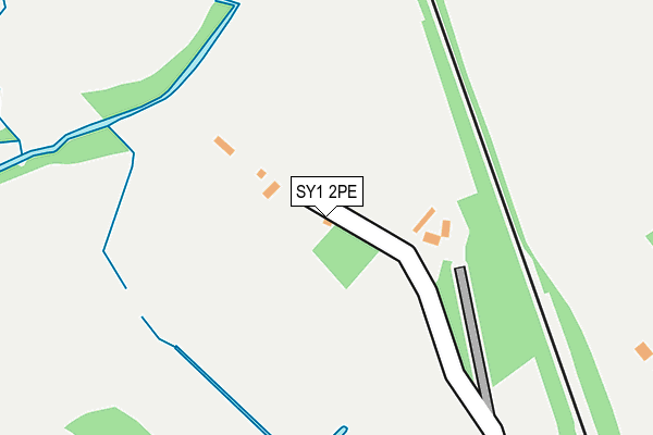SY1 2PE map - OS OpenMap – Local (Ordnance Survey) SY1 2PE map - OS OpenMap – Local (Ordnance Survey)